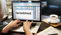 Spreadsheet Documents Data Analysis Worksheet Concept
